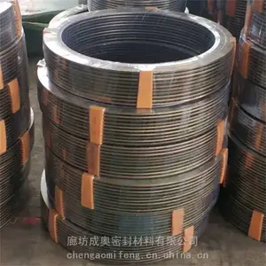 泵用钢丝缠绕垫片PTFE四氟金属缠绕垫片内外环型法兰密封垫片O型垫圈