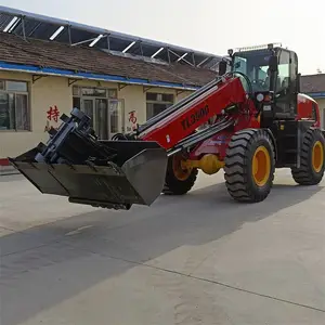 伸缩臂装载机 大臂举升7米伸缩式铲车 伸缩式装载机操作灵活