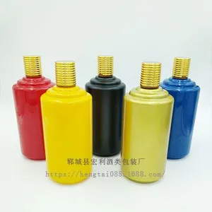厂家定制***茅台酒玻璃酒瓶500ml白酒瓶 酒水包装瓶