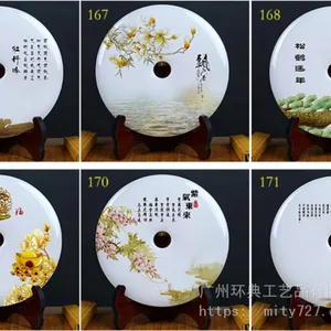 梅州玉石平安扣摆件 办公桌摆件礼品 商务礼品定制