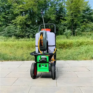 大棚用推车喷雾器 60L自动卷管喷药机 菜园大棚喷药机 旭阳