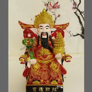 财帛星君 增福相公李诡祖 福禄寿三星 财神爷 比干范蠡 树脂佛像雕塑