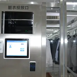 供应 山东 海洁斯智能服装管理系统 自动刷卡取衣 自动分拣 自动机械手导出