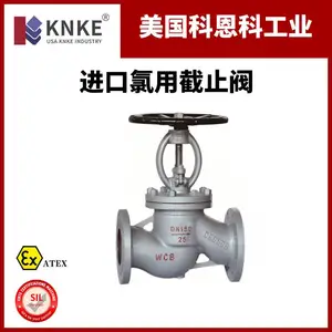 进口氯用截止阀 保证长期稳定运行 美国科恩科KNKE品牌