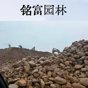 30-60公分天然河石 水冲河滩石 庭院驳岸造景河石原石厂家批发