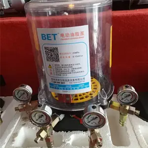 搅拌站主机四出口带压力表380V自动注油泵电动油脂泵加润滑油方便实用