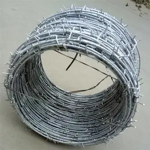 纳鲁式双股钢丝刺绳 抗拉23 机场果园防爬坚固耐用