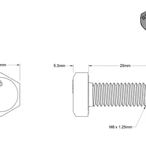 Mcmaster-carr91029A104镀锌黄铬酸盐钢六角头螺钉