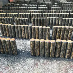 �����̻�Ժ��Χ������׮ 500*400��ľ��׮ʯ ������·��ʯ