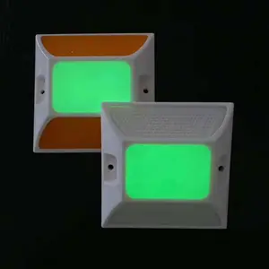 LED方形太阳能道钉交通设施自发光突起路标高速路口频闪引导灯