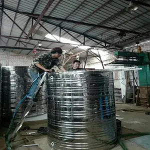 不锈钢储罐 立式白酒储罐 双层卧式保温储罐罐体 九旭 聚氨酯发泡机 陕西 宝鸡市 罐体保温