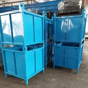 新能源汽车刹车系统及特种阀门制造项目用车间周转箱 金属折叠箱