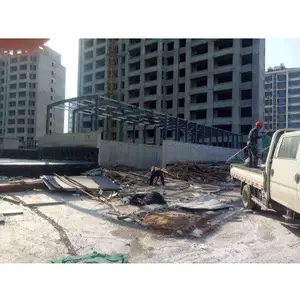 钢结构车库雨棚效果图 昊华金属 地下车库雨棚施工