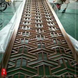 精雕屏风浮雕门花 铜雕铝板雕刻屏风隔断玄关 定制浮雕镂空报价