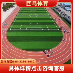 学校体育场操场透气型塑胶跑道厂家 标准800米全塑型跑道