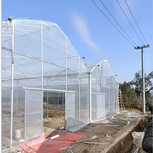 据齿型单体大棚玻璃棚 阳光板温室大棚 蔬菜瓜果温室连栋大棚钢管 养殖保温大棚薄膜大棚管配件全套现货批发