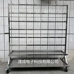 实力厂家直销,定制各种防静电挂料车,料盘转运车