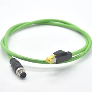 profinet����/profibus����M12-4оD���빫ͷתRJ45ˮ��ͷ
