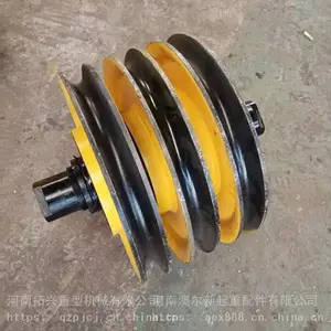 起重机定滑轮组 起重卷扬机升降滑轮 16吨矿井提升滑轮