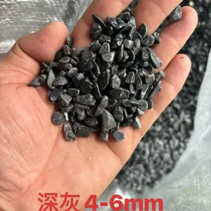 灰白黑石子 庭院造景 骨料彩色砂子 公园绿化用