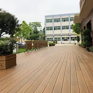 绍兴塑木地板厂家-户外二代共挤塑木地板批发