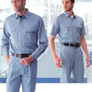 夏季长袖(短袖)长裤工作服 夏季工程服套装 全棉涤棉(厂家定制直销)安全防护防污防静电,来图来样定制