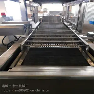 供应锅巴全自动油炸机/小型面食油炸生产成套设备 永生机械