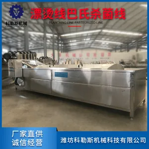 定制款白菜漂烫机 全自动蔬菜杀青漂烫机 不锈钢包装袋低温杀菌机