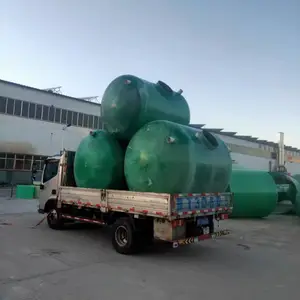 玻璃钢化粪池一体缠绕三级过滤三格沉淀污水处理化粪池1～100立方