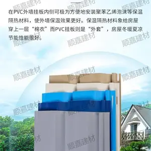 许昌荷兰型PVC外墙挂板 水产大厅 生鲜水果超市 洗浴 公共区域走廊