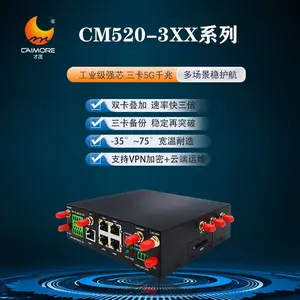 厦门才茂工业级5G千兆路由器5G+2.4GWIFI CM520-31FS-GC