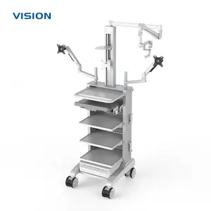 远程会诊推车 VISION 23027| 多屏显示移动医疗ICU 手术工作站