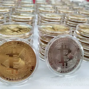 比特虚拟币定制厂家 金属纪念币专业定制 锌合金纪念币书签