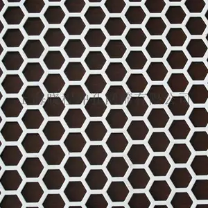 晓程六角孔冲孔网板|不锈钢六角孔板|六角孔镀锌网|金属六角孔网
