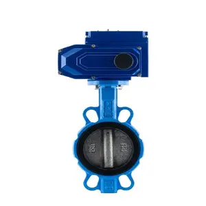 卡龙阀门D971X-10/16Q/电动对夹蝶阀/电动软密封蝶阀/手柄/涡轮阀门/不锈钢阀门/生产厂家