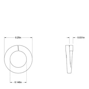Mcmaster-carr92146A540不锈钢开口锁紧垫圈
