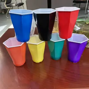六角形杯六边形杯校园派对游戏杯啤酒乒乓游戏杯