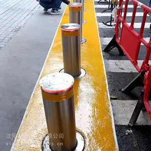 长春不锈钢升降柱|学校不锈钢防撞柱 现货批发安装