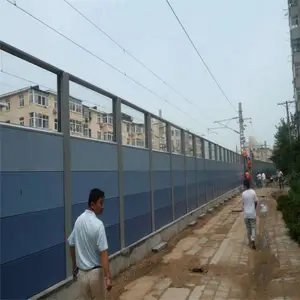 隔声屏障降噪效果设计 彩色声屏障施工与安装 可定做全封闭声屏障