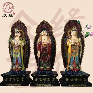 西方三圣 地藏王菩萨佛像 寺庙寺院佛像 四大菩萨 坐谛听地藏王菩萨像