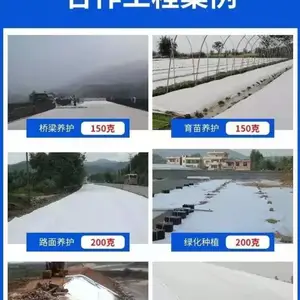 防水营养护坡聚酯长丝无纺土工布施工简单规格齐全