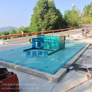 60吨处理量地埋式水平垃圾压缩机 8立方垃圾压缩处理中转站设备