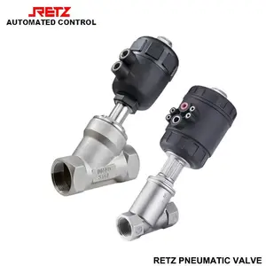 进口气动内螺纹角座阀 品牌:美国RETZ(瑞茨)