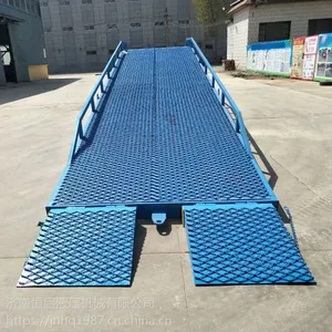 济南恒启现货销售大吨位移动式登车桥 10吨液压登车桥 叉车过桥 支持定制 量大优惠