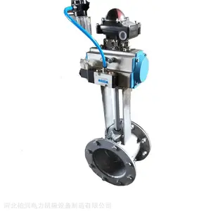 柏润煤气蝶阀电动调节风门双百叶挡板门化工用