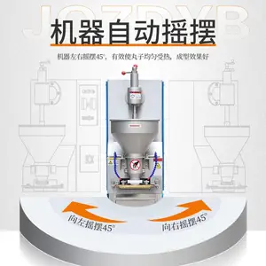 赣云商用全自动变频调速摇摆肉丸机全不锈钢摇摆鱼丸制作设备