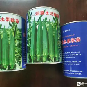 超霸水果秋葵果实浓绿,色泽亮丽