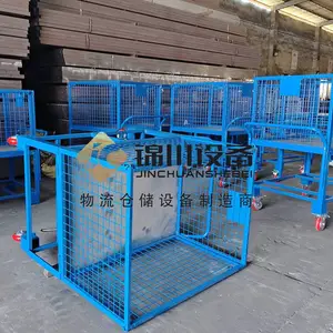 锦川非标定制面板周转工装车 防锈喷塑 厨卫工件线边周转台车