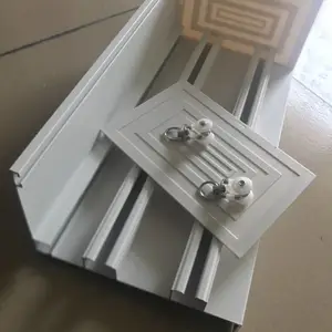 沙隆铝合金窗帘盒集成吊顶双滑轨窗帘装饰盒可定制安装 集成吊顶