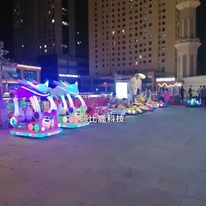 阿比鹿广场机器人可坐人机甲英雄儿童乐园公园广场游乐设备室外